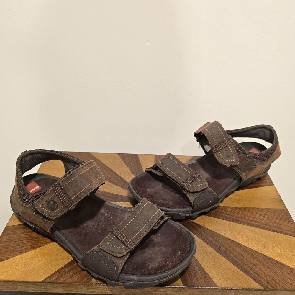 Merrell Telluride Strap Sandals Select Move Brown Clay Strap US 7 Mens Leather